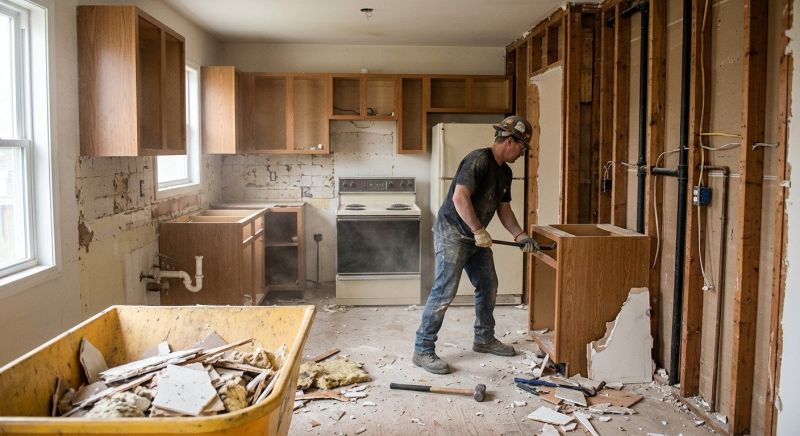 Kitchen Cabinet Demolition in Bergen County, NJ