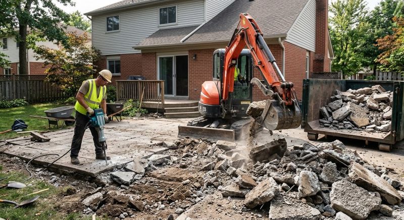 Concrete Steps Demolition in Bergen County, NJ