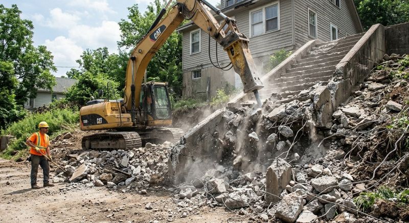 Concrete Steps Demolition in Sacramento, CA