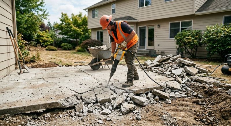 Patio Demolition Service in Sacramento, CA