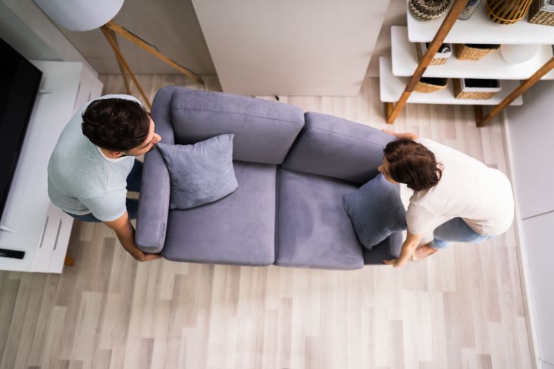 Getting rid of an outdated or damaged couch enhances the overall look of your room